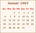Ereignisse Januar 1907
