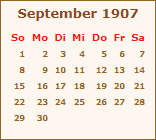 Ereignisse September 1907