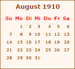 Ereignisse August 1910