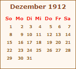 Ereignisse Dezember 1912