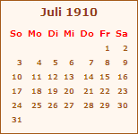 Ereignisse Juli 1910