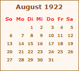 Ereignisse August 1922