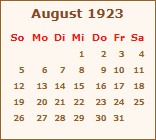 Ereignisse August 1923