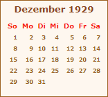 Ereignisse Dezember 1929