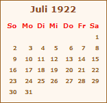 Ereignisse Juli 1922