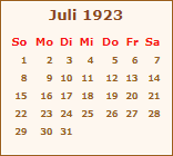 Ereignisse Juli 1923