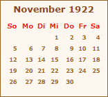 Ereignisse November 1922