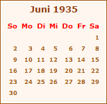 Ereignisse Juni 1935