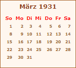 Ereignisse Mrz 1931