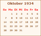 Ereignisse Oktober 1934
