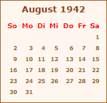 Ereignisse August 1942