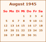 Ereignisse August 1945