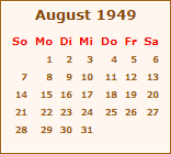 Ereignisse August 1949