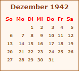 Ereignisse Dezember 1942