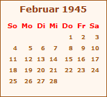 Ereignisse Februar 1945