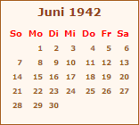 Ereignisse Juni 1942
