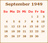 Ereignisse September 1949