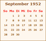 Ereignisse September 1952