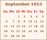 Ereignisse September 1953