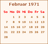 Ereignisse Februar 1971