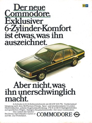 Opel Commodore 1978