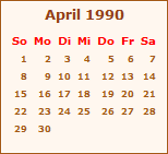 Der April 1990
