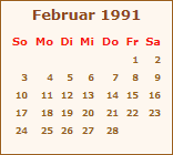 Der Februar 1991