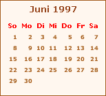 Ereignisse Juni 1997