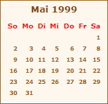 Ereignisse Mai 1999