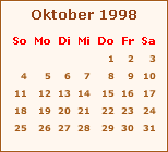 Der Oktober 1998