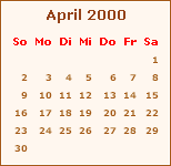 Ereignisse April 2000