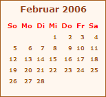 Ereignisse Februar 2006
