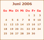 Ereignisse Juni 2006