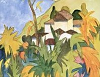 Hermannn Hesse Dorf über dem See Kunstdruck