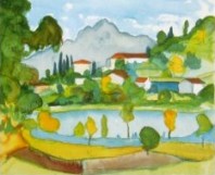 Hermannn Hesse Bergdorf im Tessin Poster