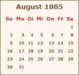 Der August 1885