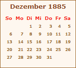 Der Dezember 1885