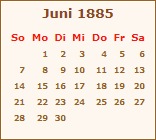 Der Juni 1885