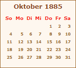 Der Oktober 1885