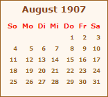 Ereignisse August 1907