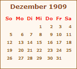 Ereignisse Dezember 1909