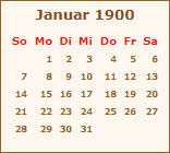 Ereignisse Januar 1900
