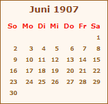 Ereignisse Juni 1907