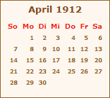 Ereignisse April 1912