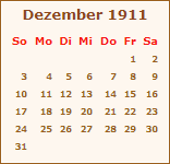 Ereignisse Dezember 1911