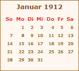 Ereignisse Januar 1912