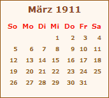 Ereignisse März 1911