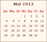 Ereignisse Mai 1912
