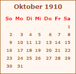 Ereignisse Oktober 1910
