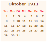 Ereignisse Oktober 1911